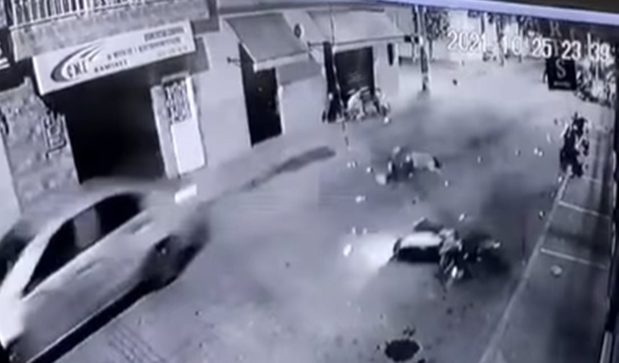 ¡Borracho! Policía ebrio atropelló dos personas en Melgar