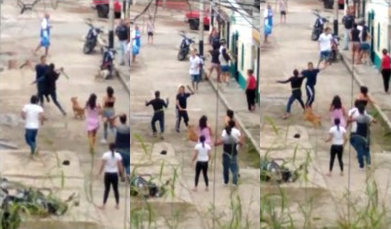 Detuvieron a sujetos que se dieron machete en el barrio Boyacá