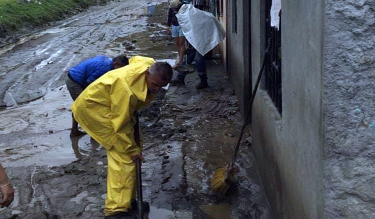 Trabajos en el Cañón del Combeima de Ibagué
