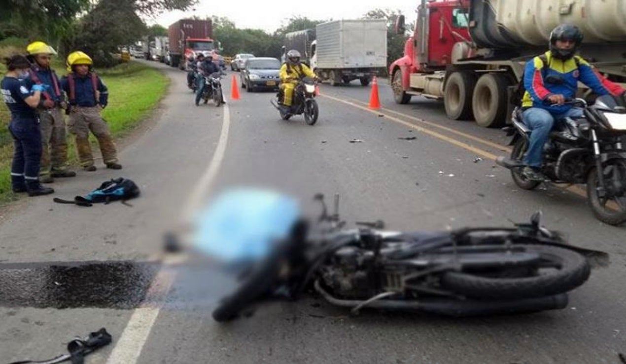 Accidente en moto imagen de referencia