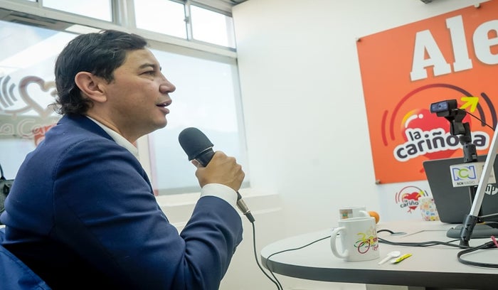 alcalde Andrés Fabián Hurtado en La Cariñosa Ibagué