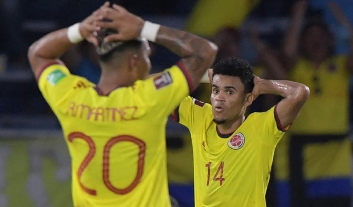 Jugadores de la Selección Colombia