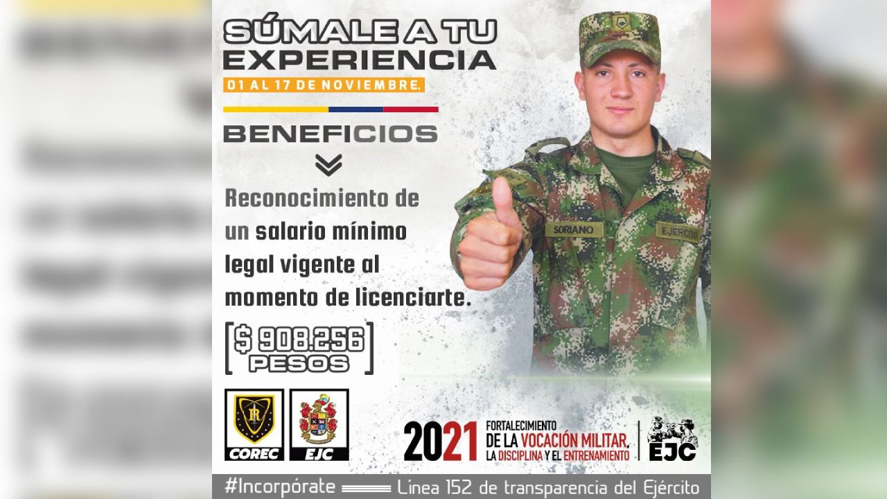 Invitación servicio militar