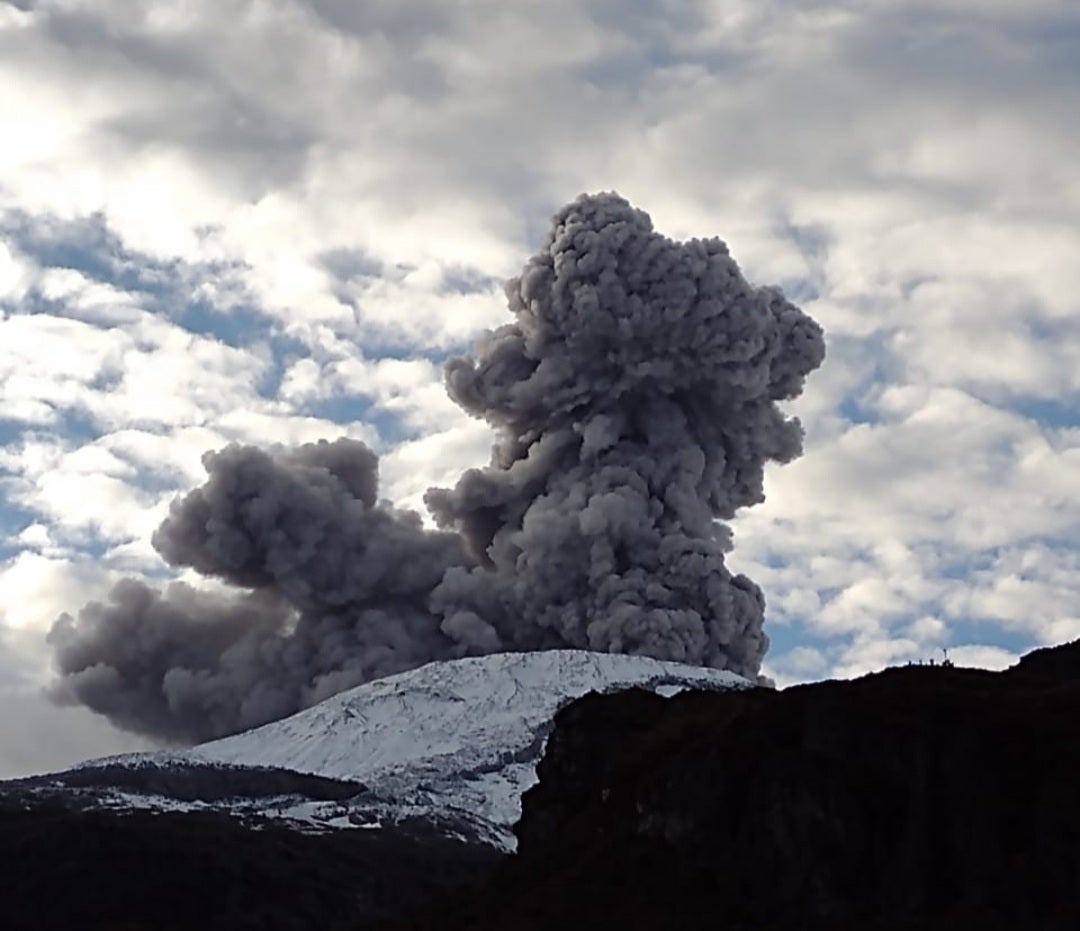 Erupciones de ceniza del Volcán Nevado del Ruiz