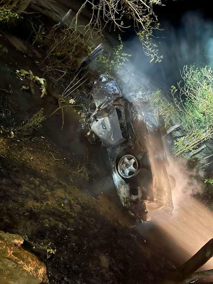 Al parecer dos vehículos viajaban en el mismo sentido y chocaron