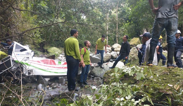 Accidente de avioneta de la empresa Sanidad en Ibagué