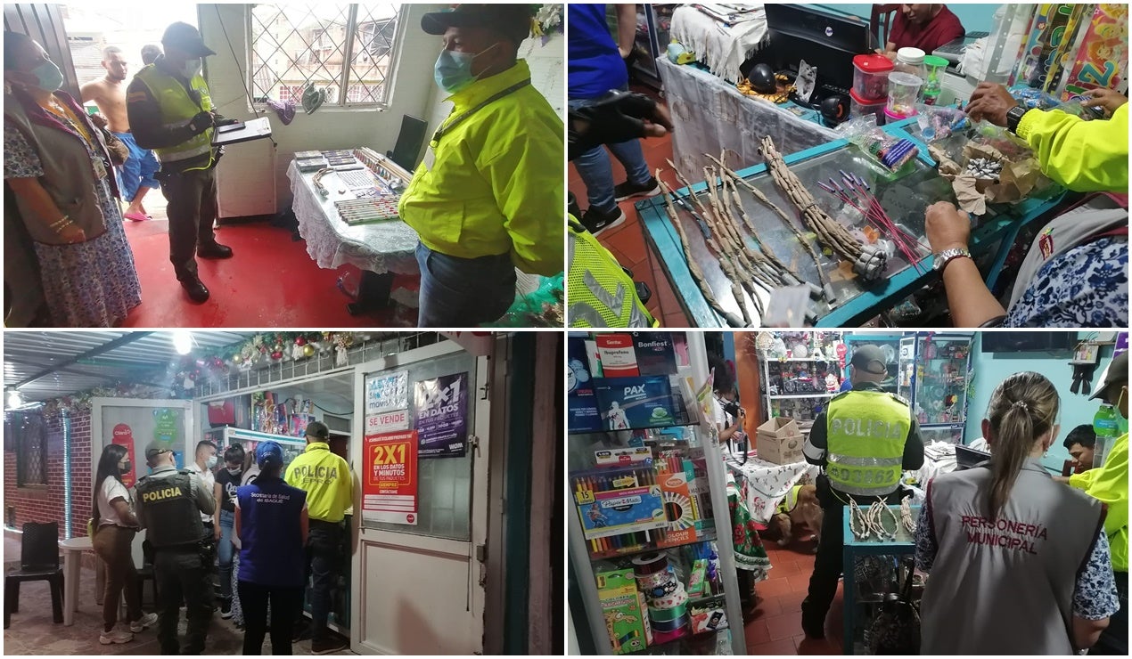 Operativos de pólvora en Ibagué