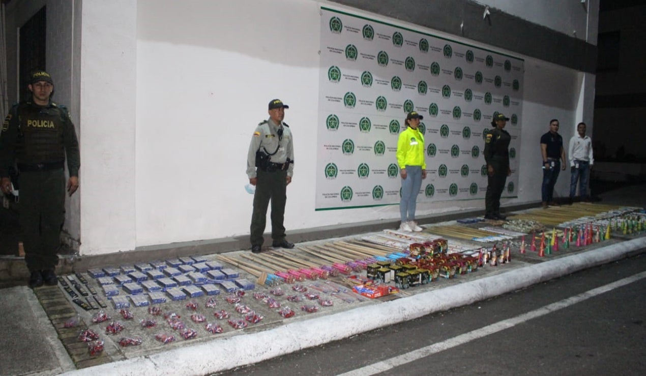 Pólvora incautada en Ibagué