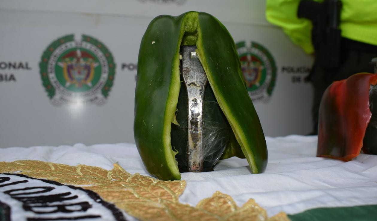 Caquetá, granadas de fragmentación camufladas en pimentones