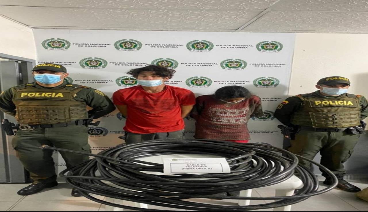 Ladrones de cables en Ibagué