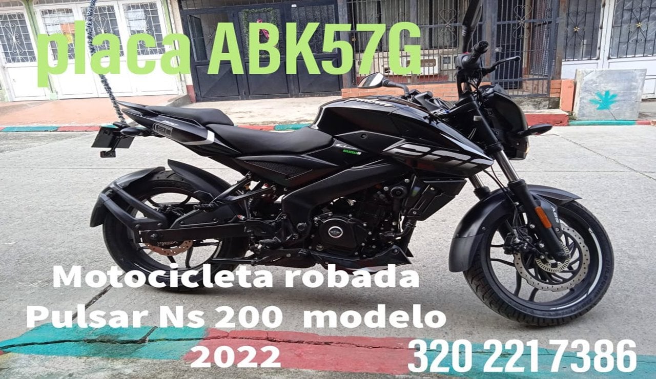 Moto robada en Ibagué