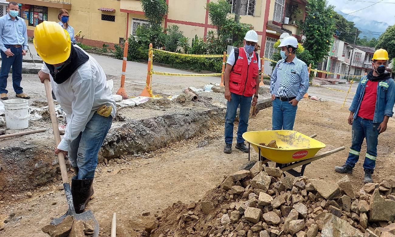 Trabajos viales en Ibagué