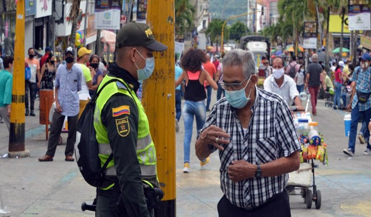 Uso de tapabocas en Ibagué