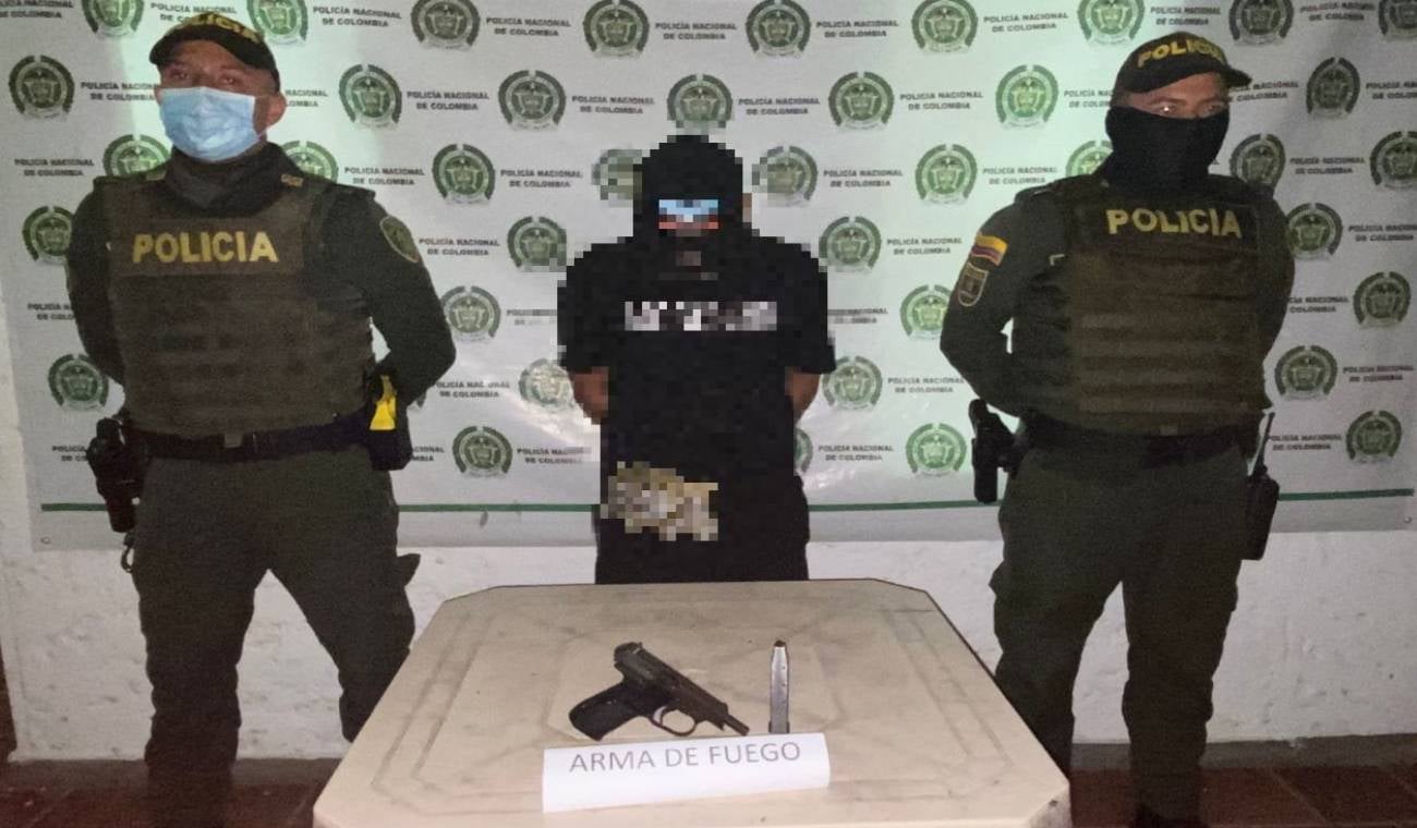 Capturado por porte ilegal de armas