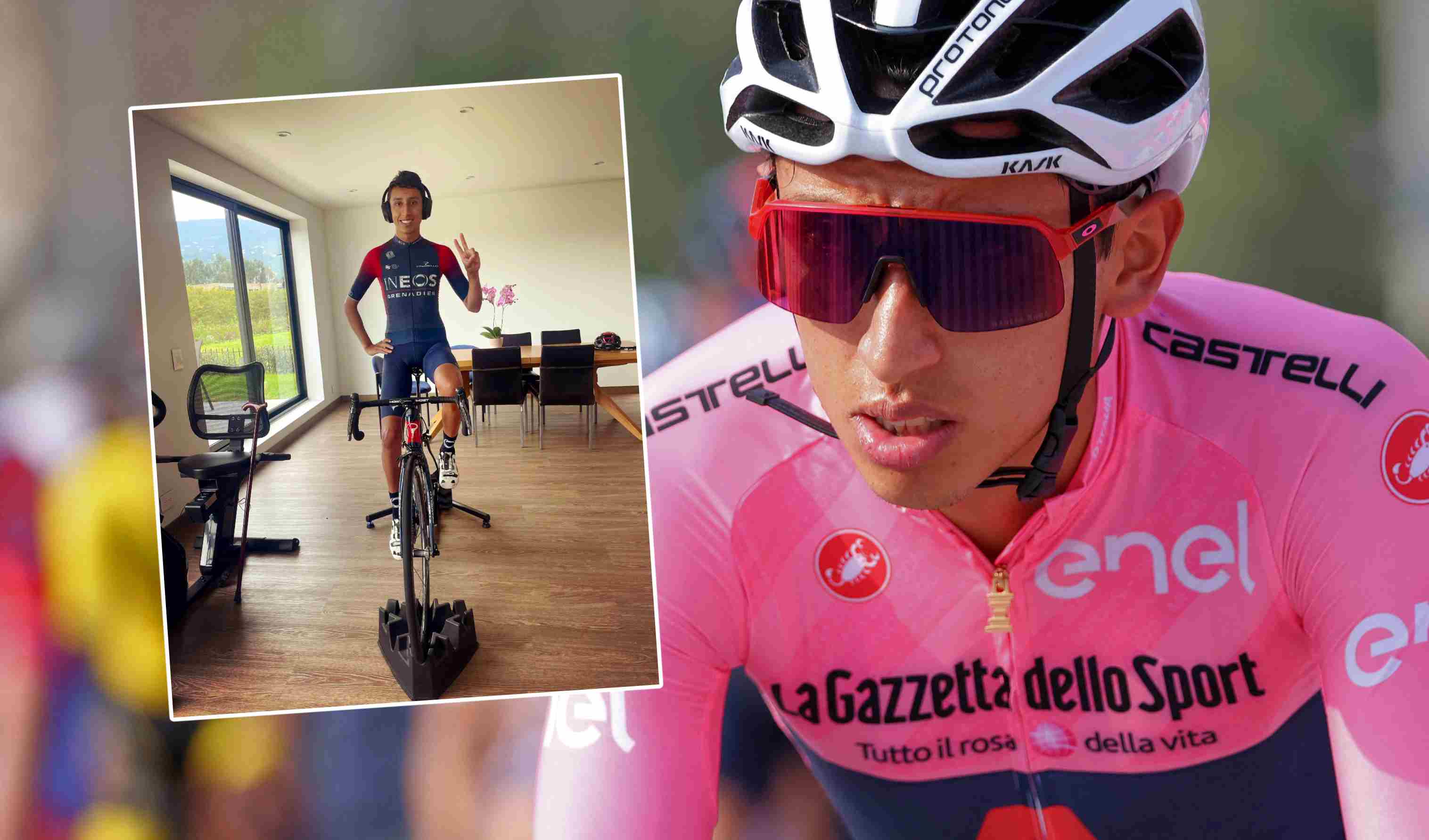 Egan publicó foto entrenando nuevamente en su bicicleta