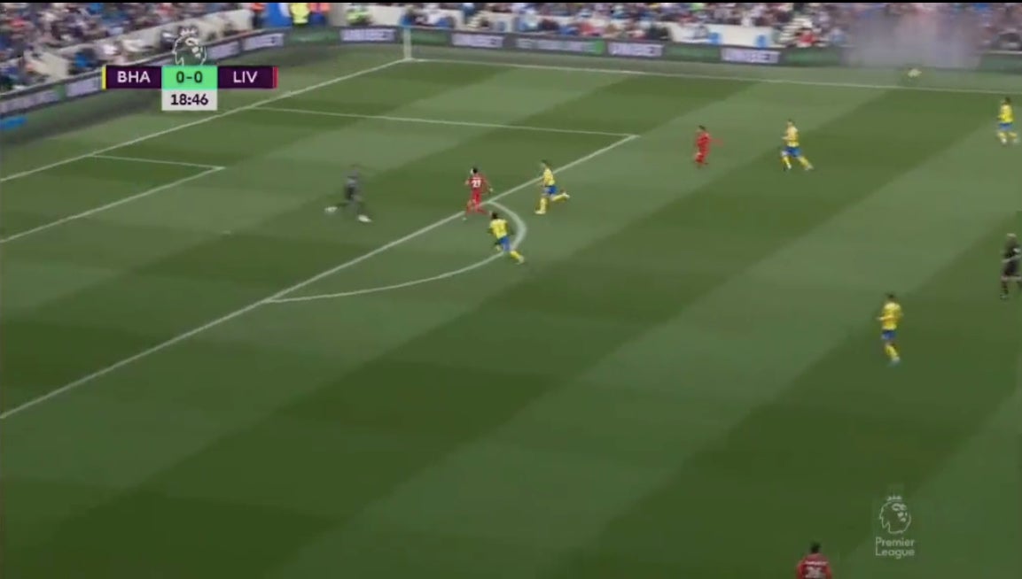 Gol de Luis Díaz con Liverpool ante Brighton
