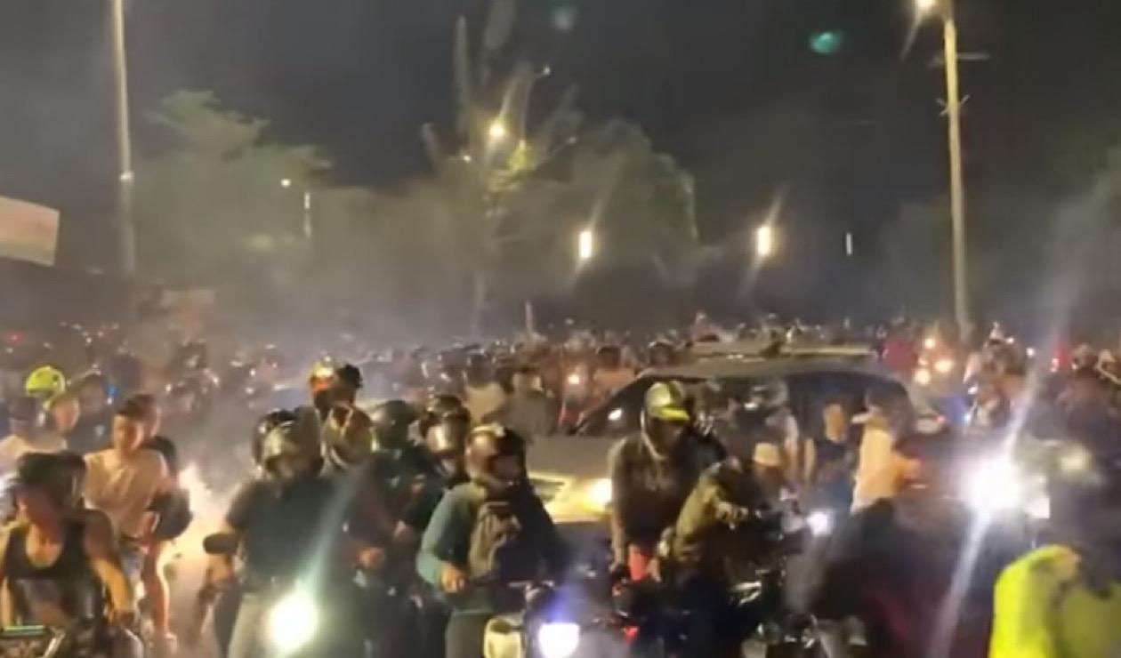 Masivo encuentro de motociclistas