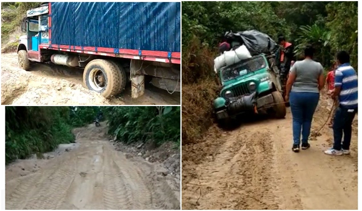 Vía hacia China Alta, zona rural de Ibagué