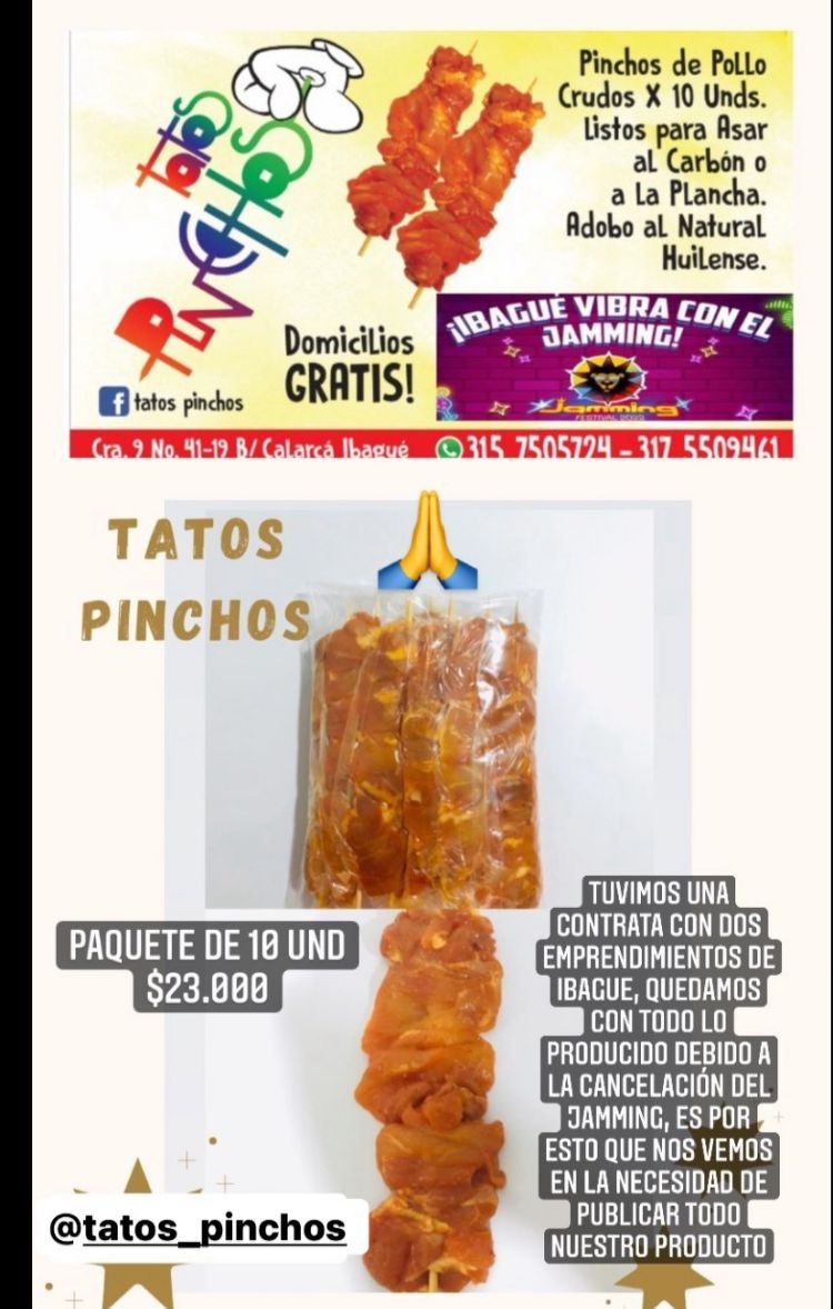 Emprendedores afectados Ibagué Jamming 2022