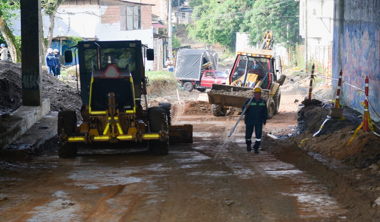 Obras de la calle 103 de Ibagué