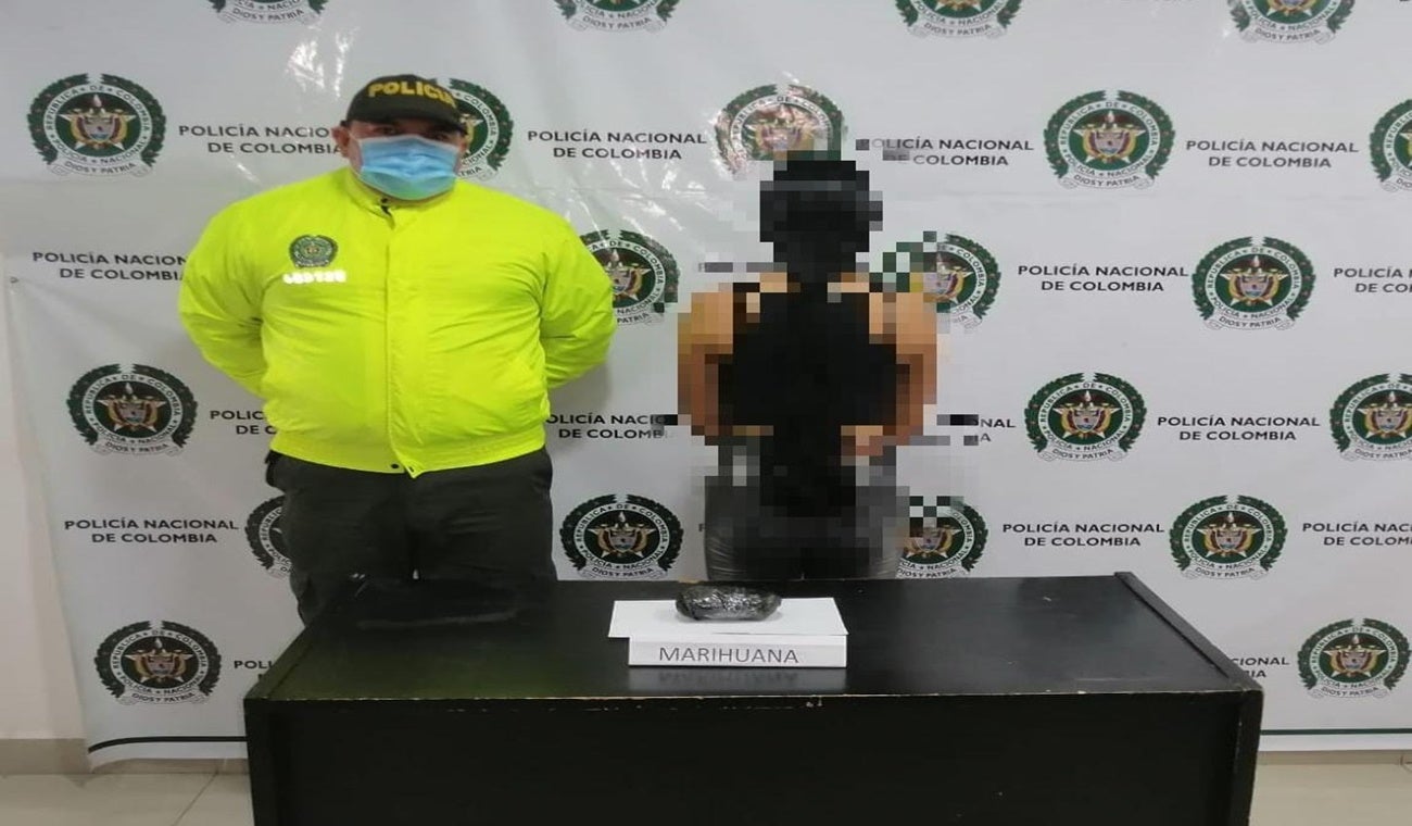 Captura de mujer en Ibagué