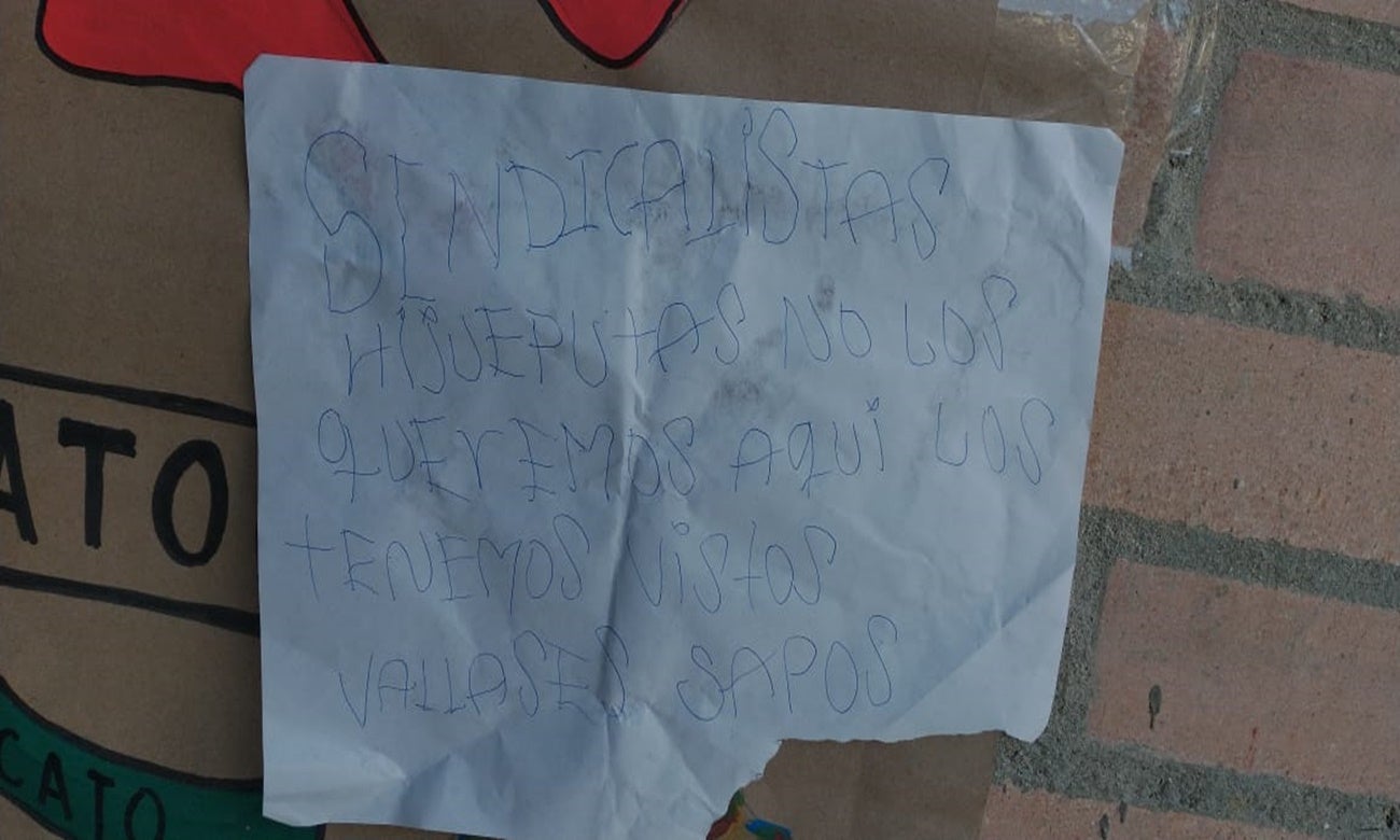 Docentes amenazados Tolima