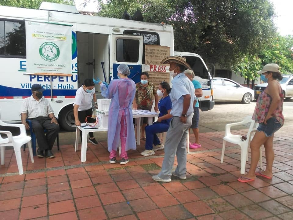 Un municipio del Huila con la meta habilitada por el Gobierno para quitarse el tapabocas