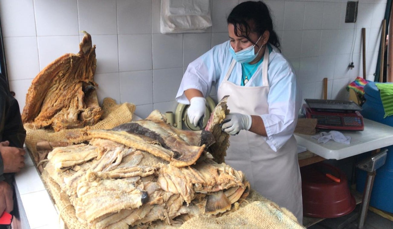 Venta de pescado en Ibagué