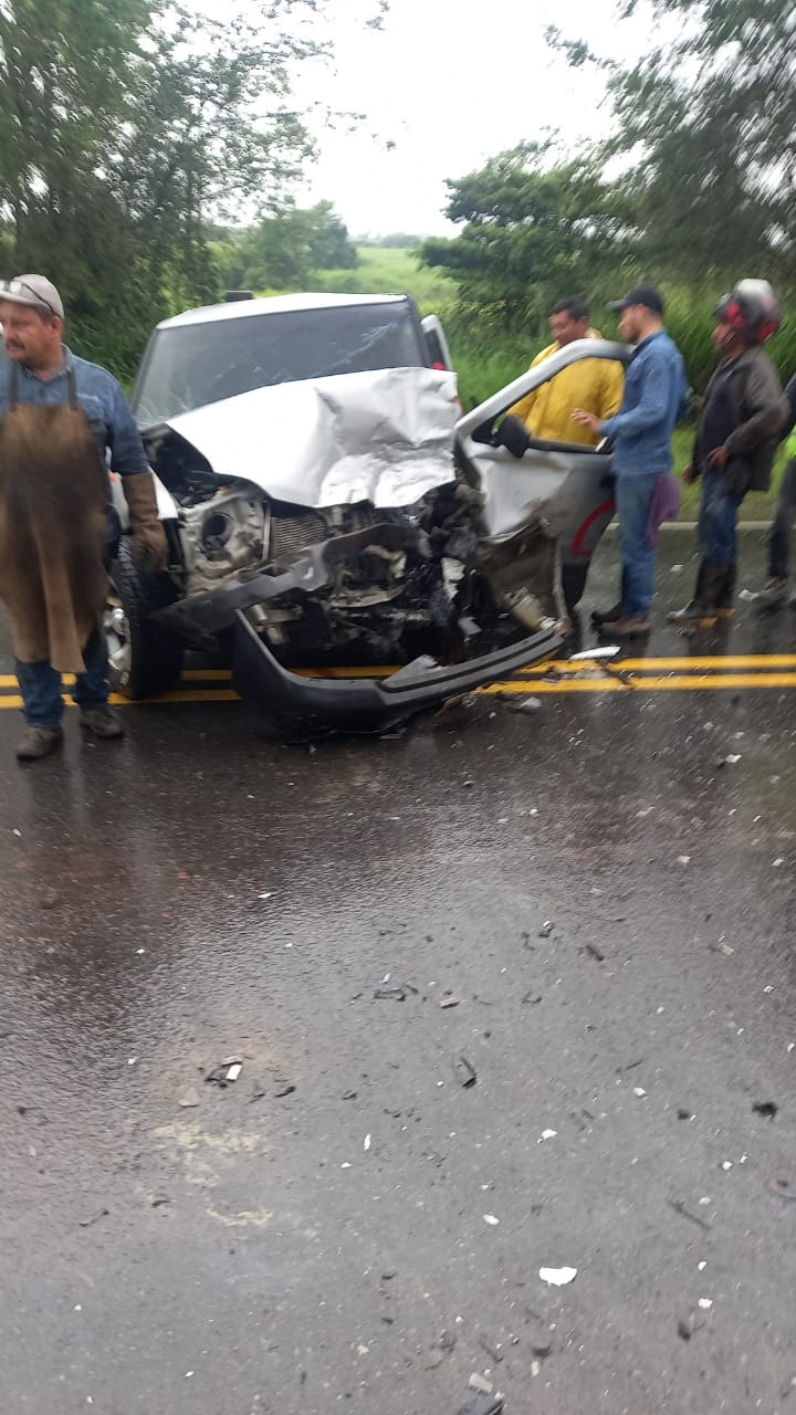Accidente vía a Alvarado