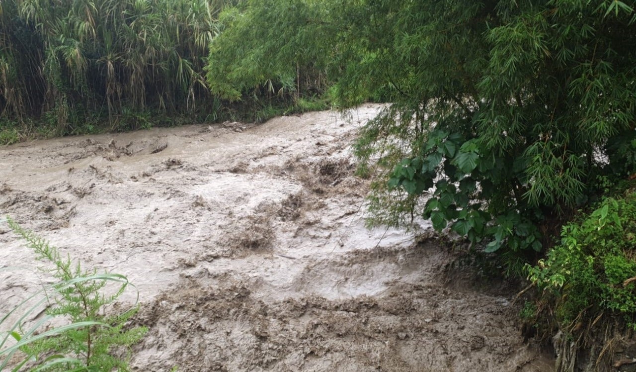 Lluvias en el Cañón del Combeima