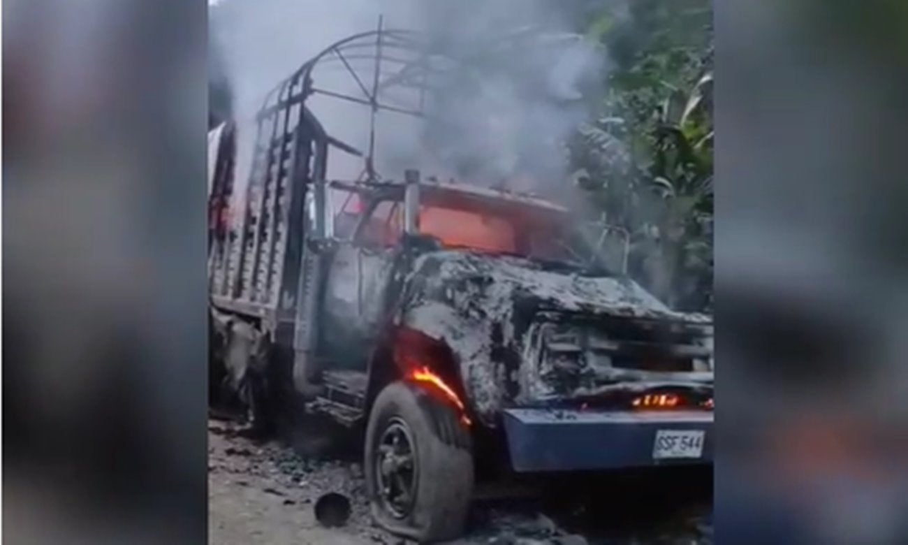 Incendio de camión en San Juan de la China habría sido provocado