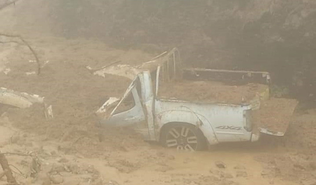 Deslizamiento en día Florencia - Suaza - Neiva