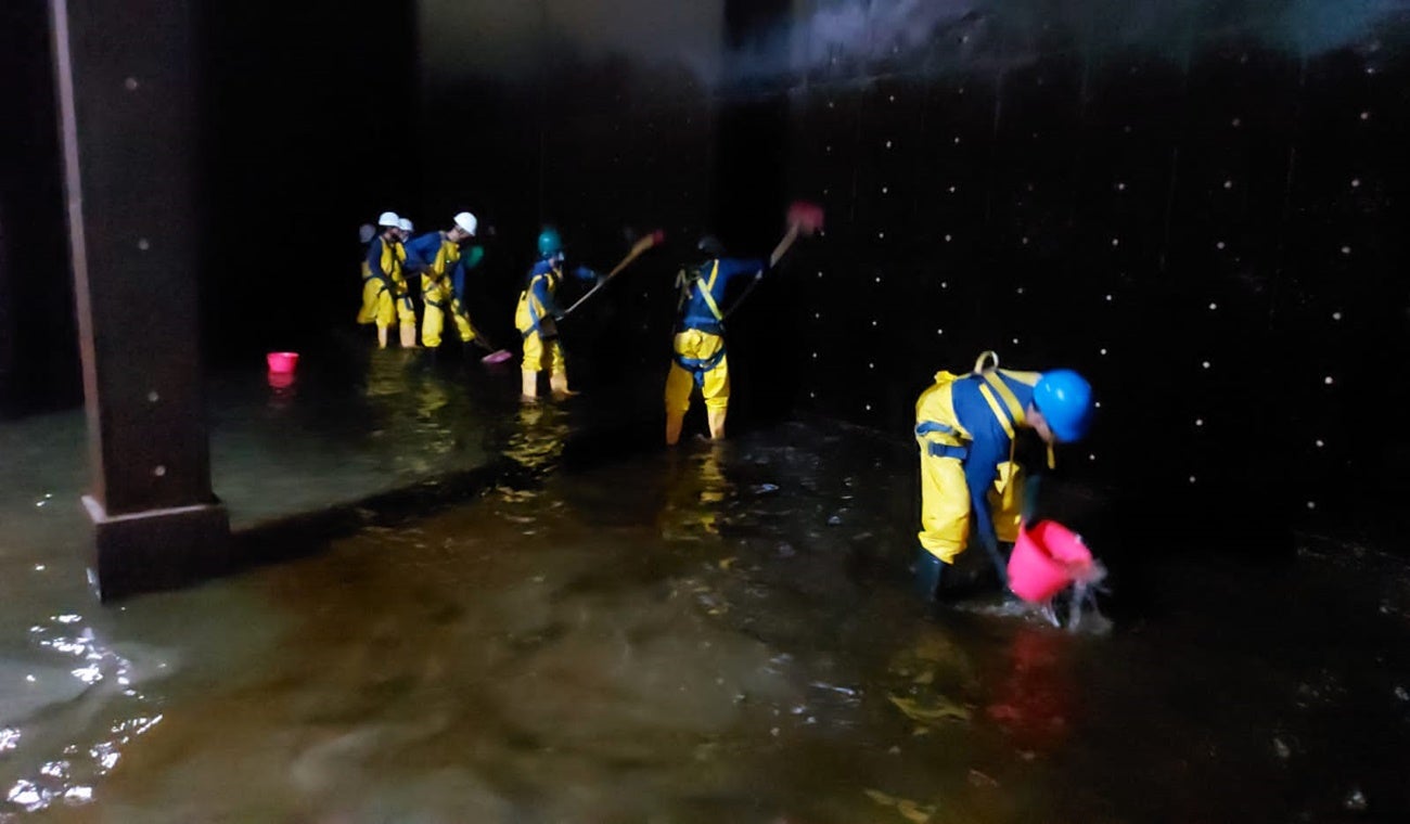 Limpieza a tanques de Ibal