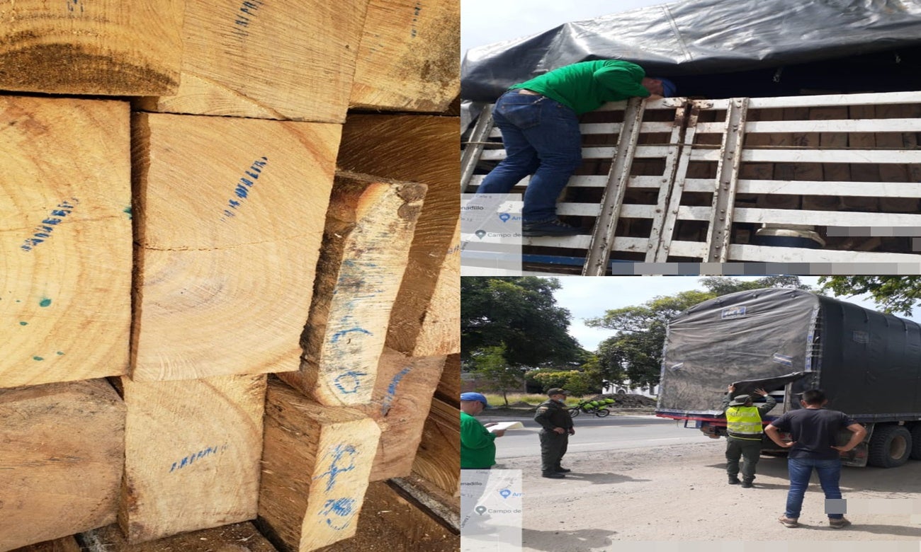 Madera incautada