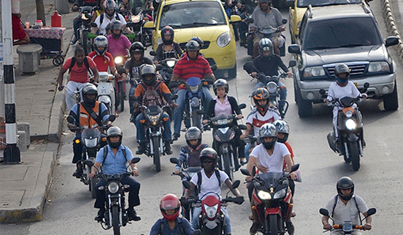 Motociclistas en Ibagué