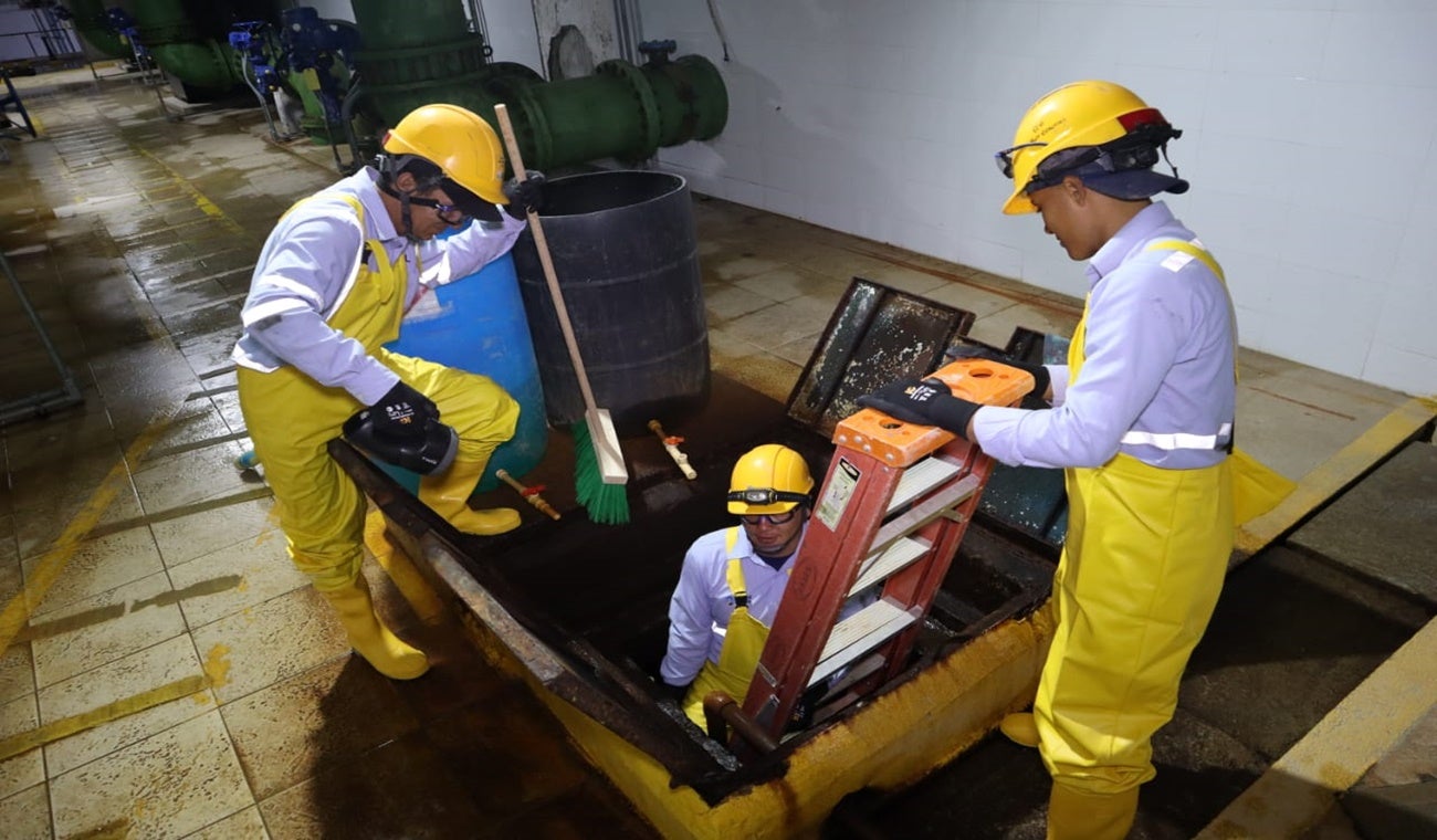 Lavado de tanques del Ibal