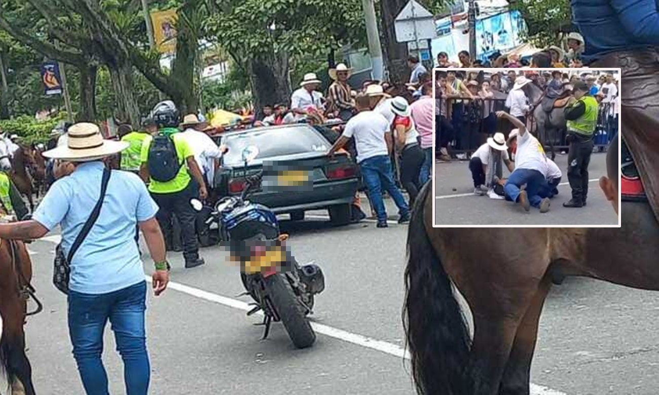 Se desconoce estado de salud de jinete al que le cayó ejemplar encima en cabalgata ibaguereña
