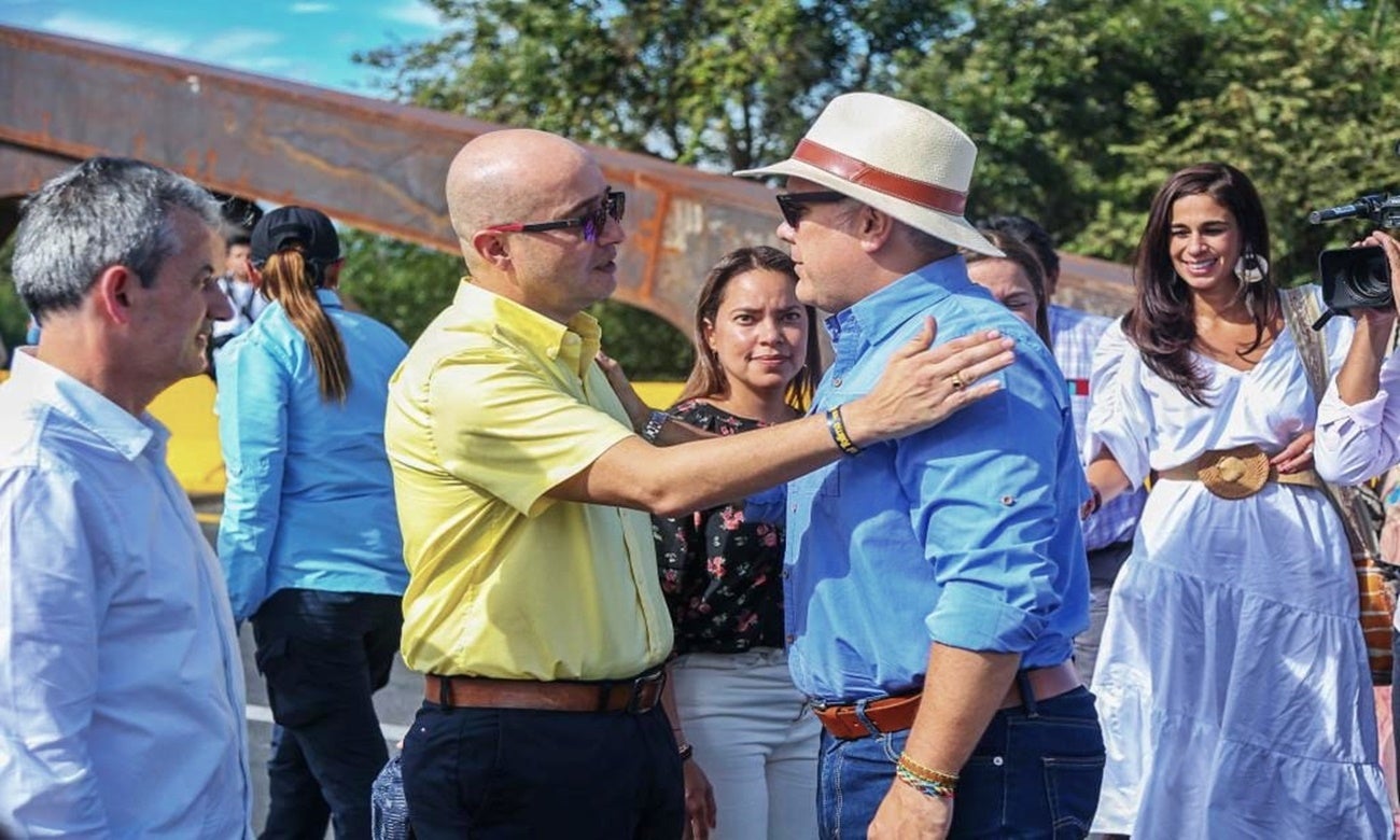 Jorge Bolivar y e l presidente Ivan Duque