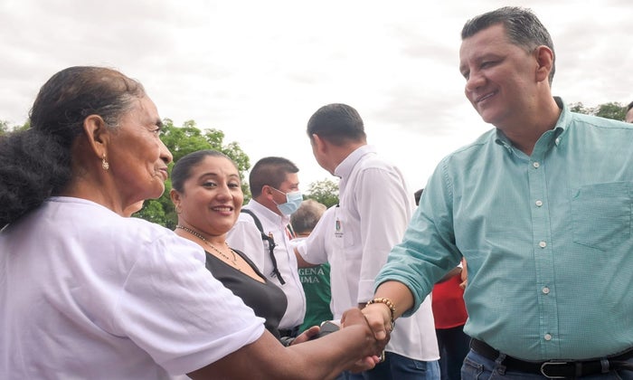 Saldaña y el gobernador del Tolima