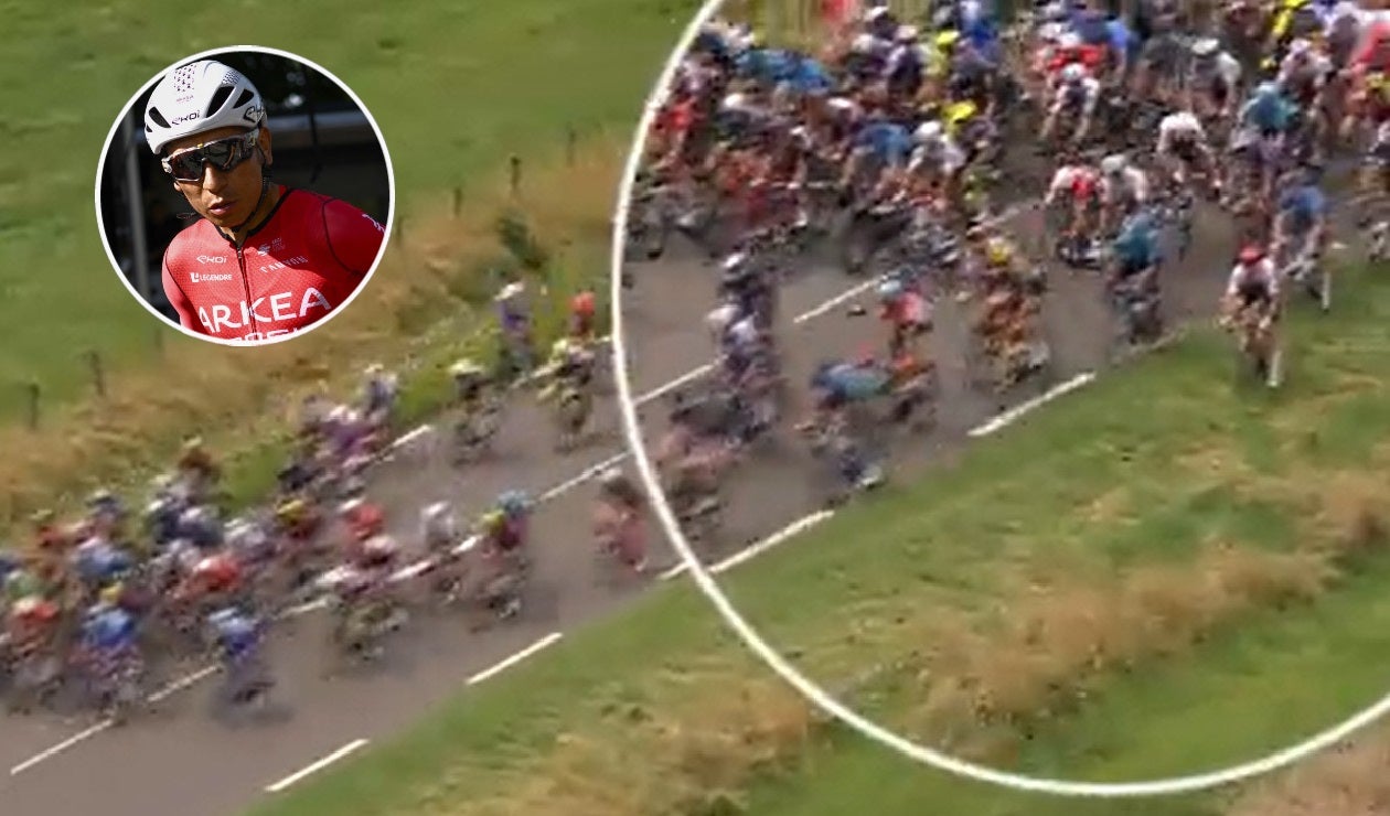 Caída Nairo en el Tour de Francia