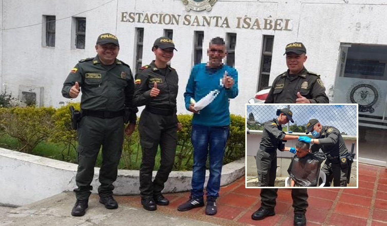 ¡Que linda labor! Policía Tolima realizó jornada de solidaridad con ‘don Dairo’ en Santa Isabel