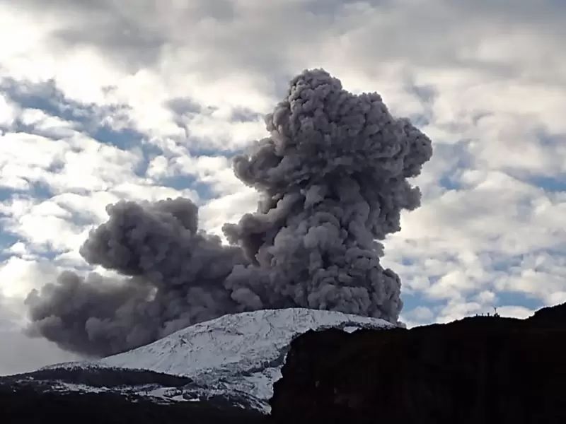 Incremento de la actividad del Volcán Nevado del Ruiz