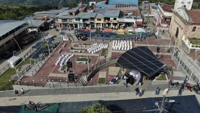 Parque del Santuario de la virgen de las mercedes remodelado
