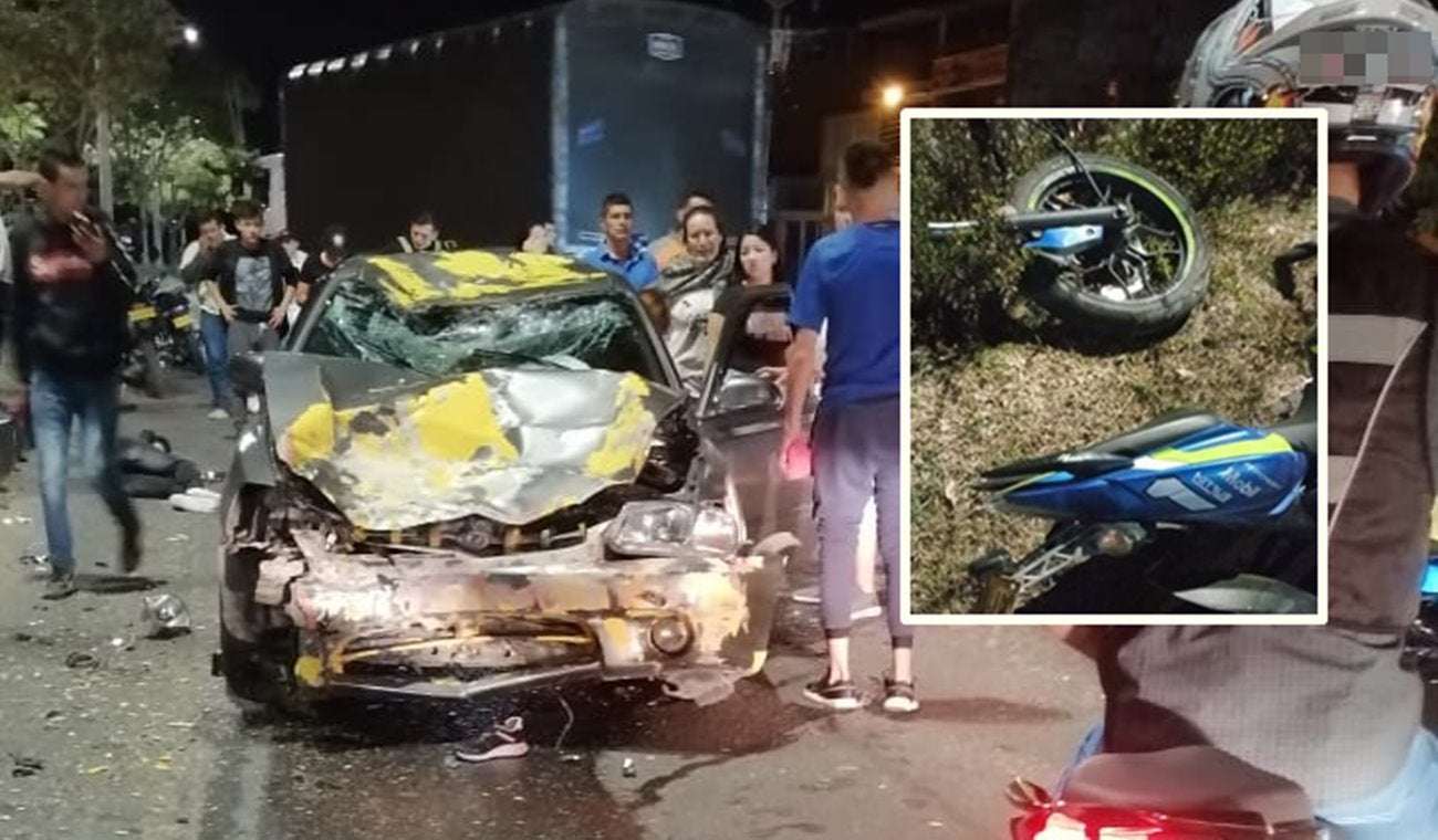 Conductor ‘borrachito’ arrolló a dos motociclistas frente a la Plaza del Jardín