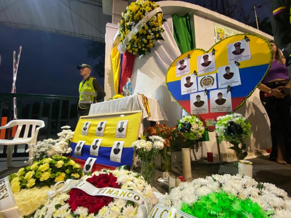 El auxiliar de la Policía sobreviviente logró salvarse del ataque