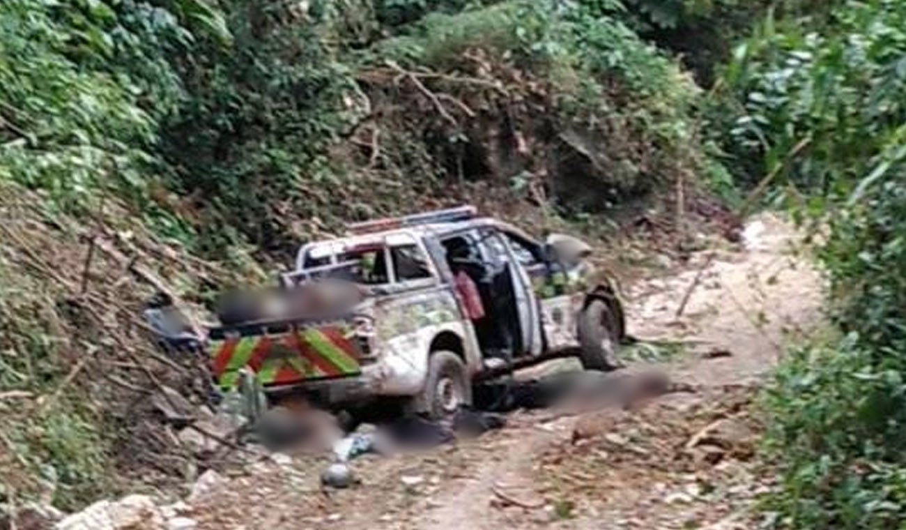 Atetando policías en Neiva