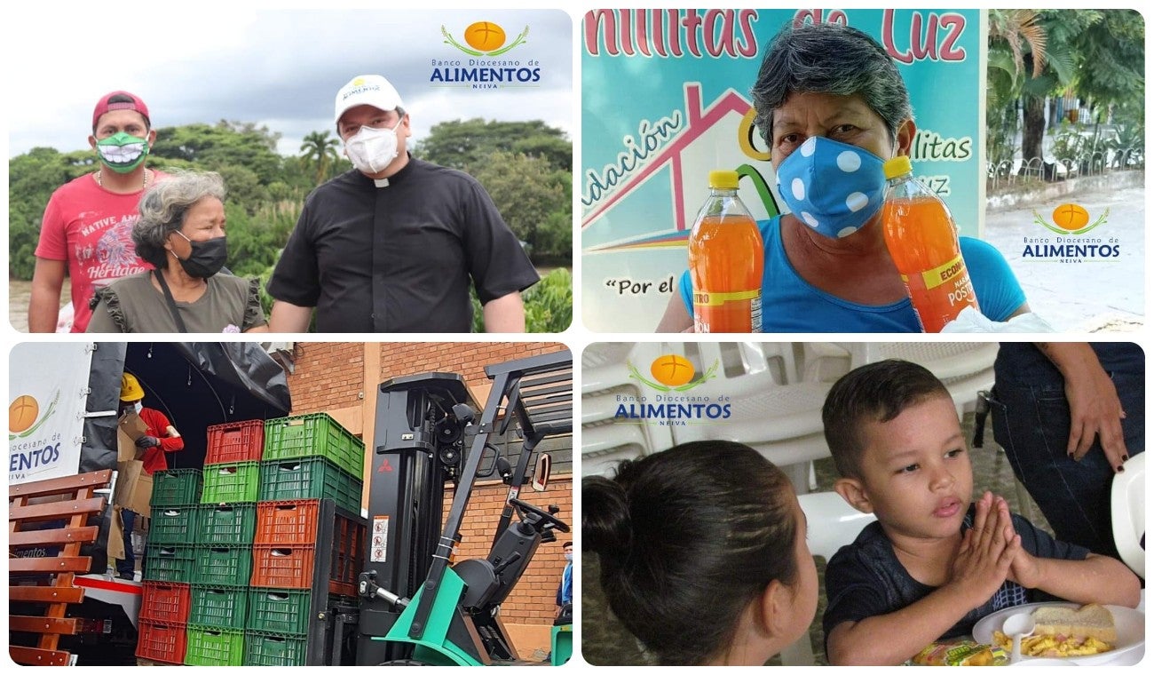 A donar alimentos no precederos y ayuda a familias pobres