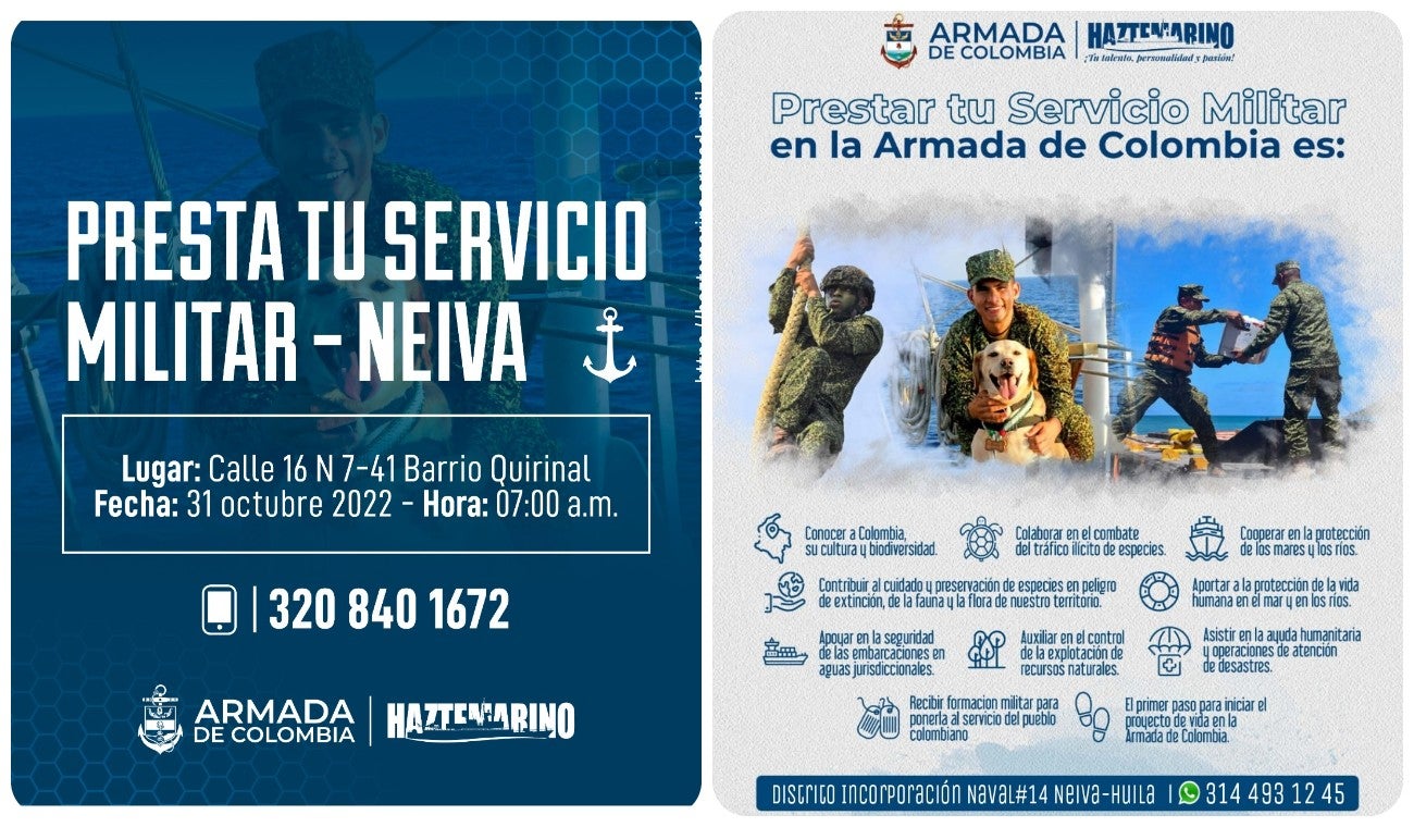 La Armada Nacional hace presencia en el Huila