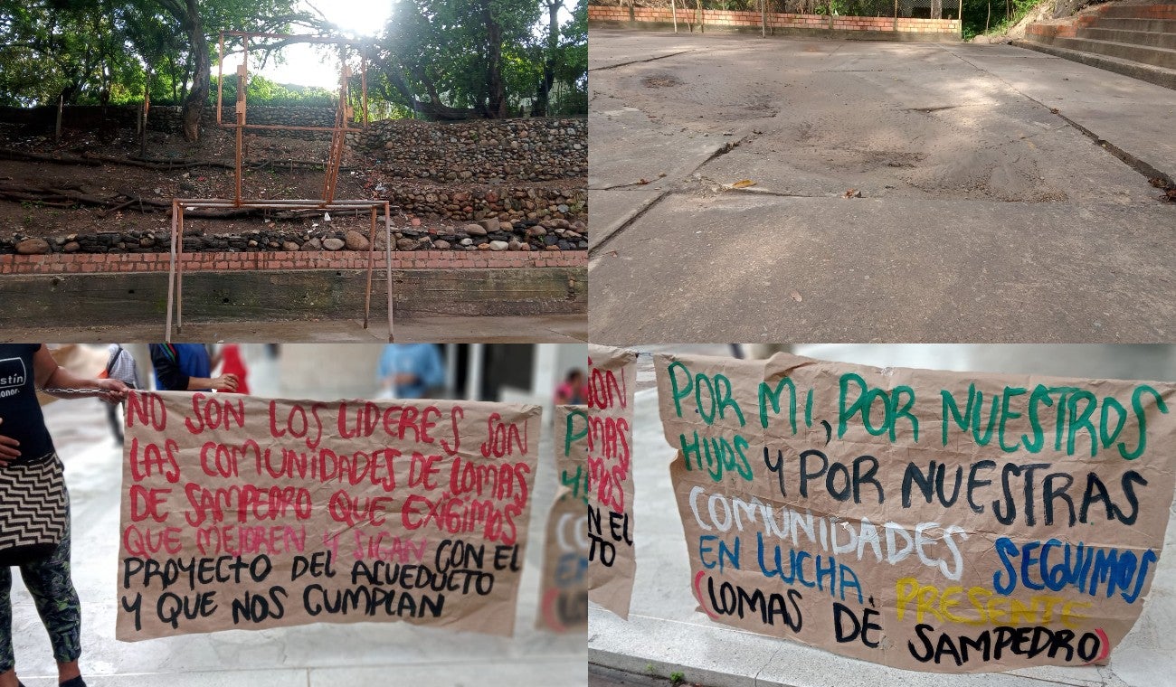 Protesta comuna 9 por el agua