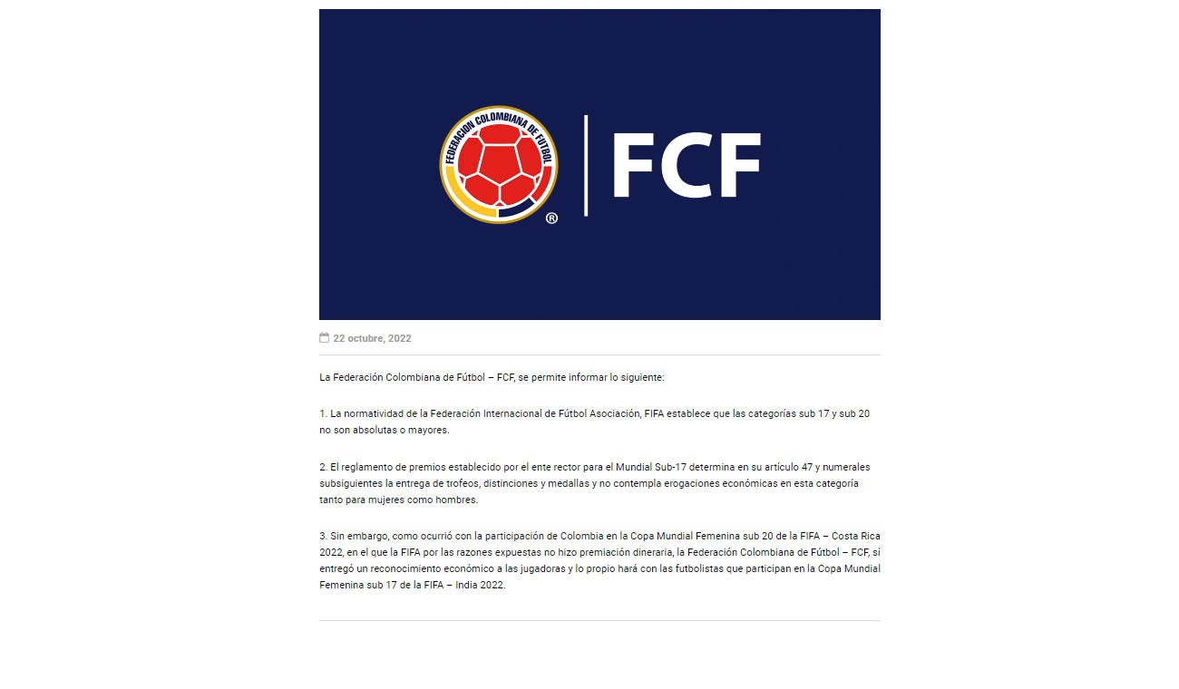Comunicado FCF